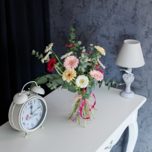 Bouquet of Gerber and Eucalyptus alt vedere product 7
