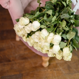 White Roses 80-90 cm
