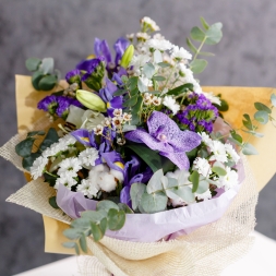 Purple-White Bouquet