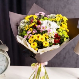 15 Multicolored Chrysanthemums