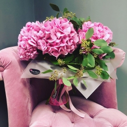 Bouquet of Pink Hydrangea