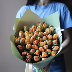 Bouquet of Double Orange Tulips