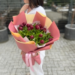 Bouquet of Red Peonies