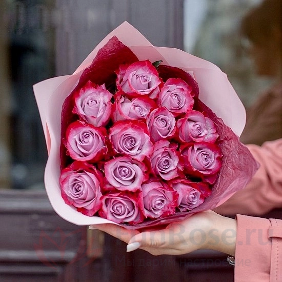Bouquet of Deep Purple Roses