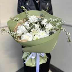 Spring Bouquet with White Flowers