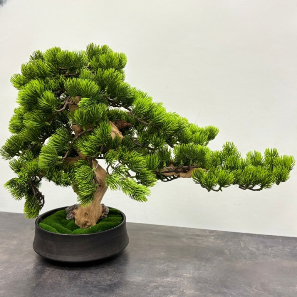 Bonsai Artificial 60 cm – Copac Decorativ Verde pentru Interior și