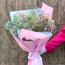 Bouquet of Rainbow Gypsophila alt vedere product 2