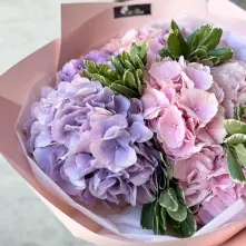 Bouquet of Pink and Purple Hydrangeas alt vedere product 7