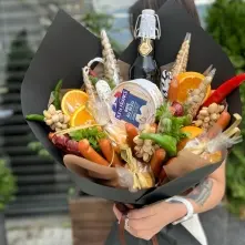 Bouquet with Beer and Snacks alt vedere product 2