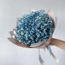 Bouquet of 7 Blue Gypsofilas alt vedere product