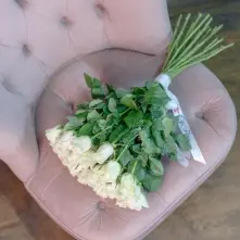 Bouquet of White Roses 40-60 cm alt vedere product 2