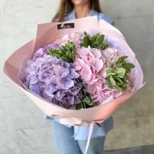 Bouquet of Pink and Purple Hydrangeas alt vedere product